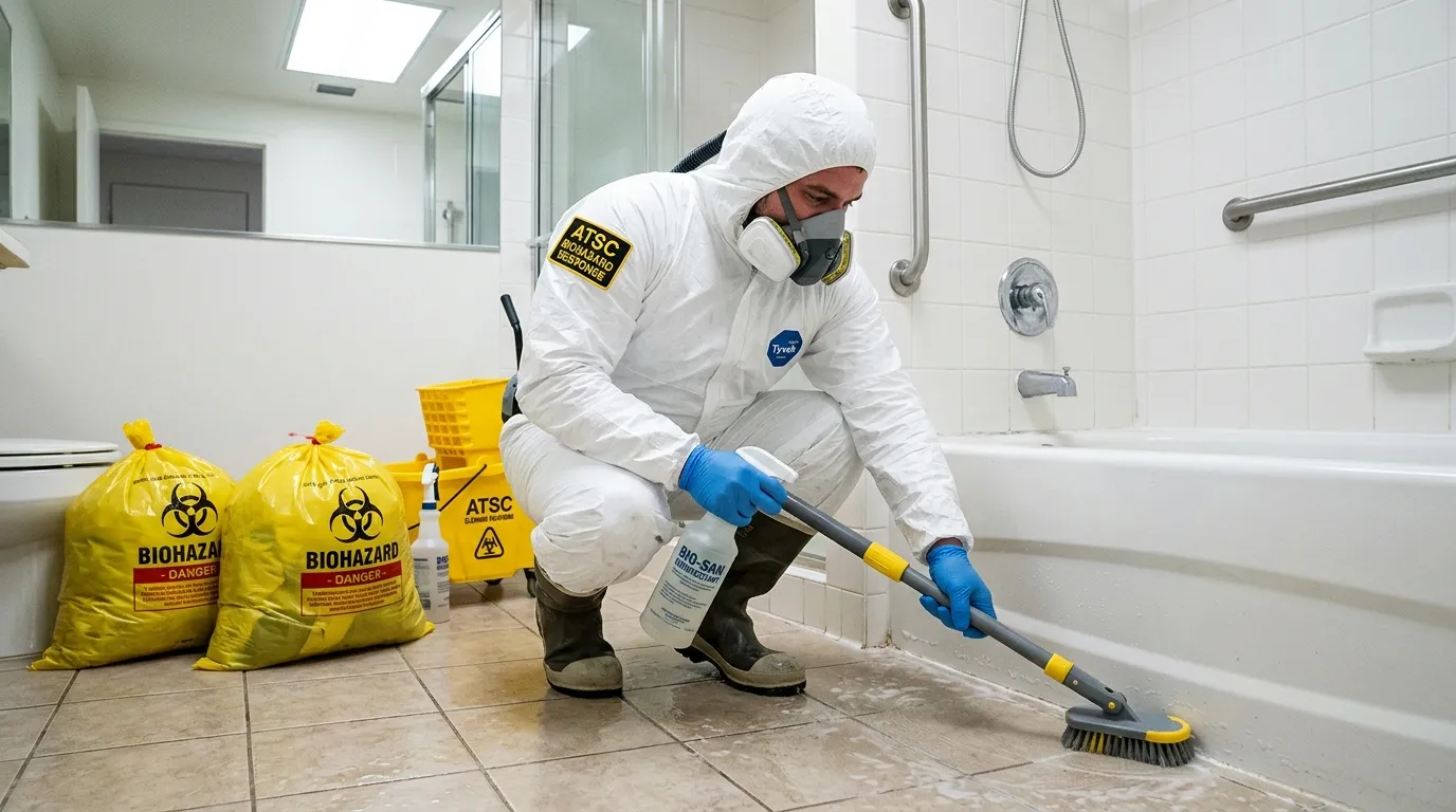 Decontamination equipment deployed for Blood Cleanup in Alton